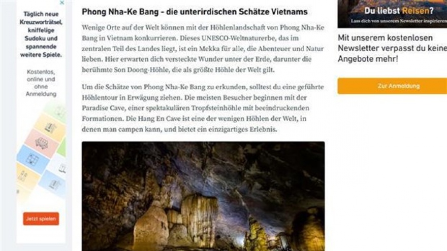 German news site introduces overlooked destinations in Vietnam