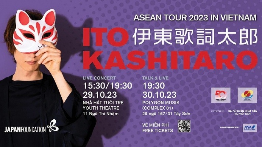Renowned Japanese anime singer Ito Kashitaro to perform in Vietnam
