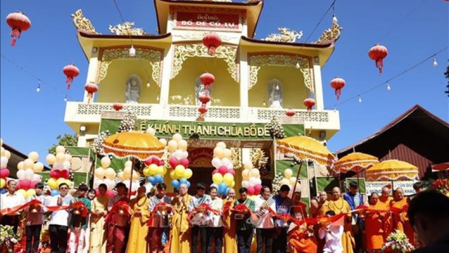 Upgraded Vietnamese pagoda inaugurated in Laos