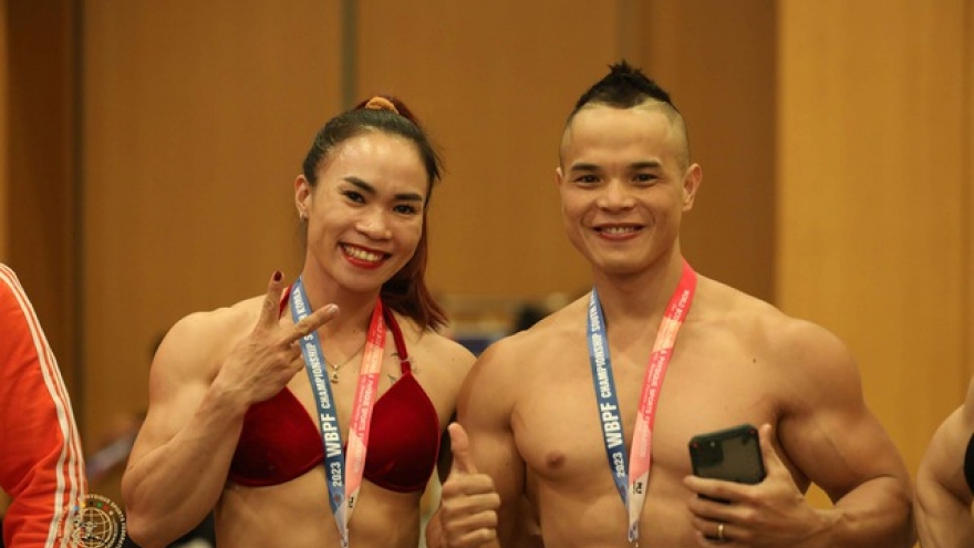 Vietnam win two more golds at world bodybuilding championships