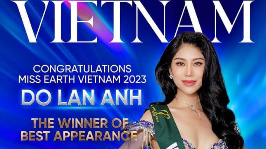 Do Thi Lan Anh wins Best Appearance award at Miss Earth 2023