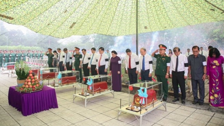 Tay Ninh reburies martyrs' remains repatriated from Cambodia