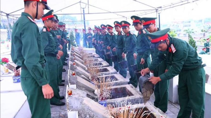 Remains of soldiers defending northern border reburied