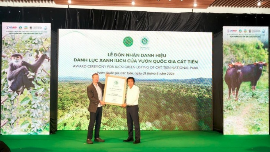 Cat Tien national park officially joins IUCN green list