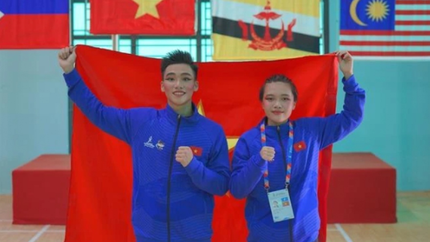 Vietnamese athletes win first two Pencak Silat golds at 13th ASEAN School Games