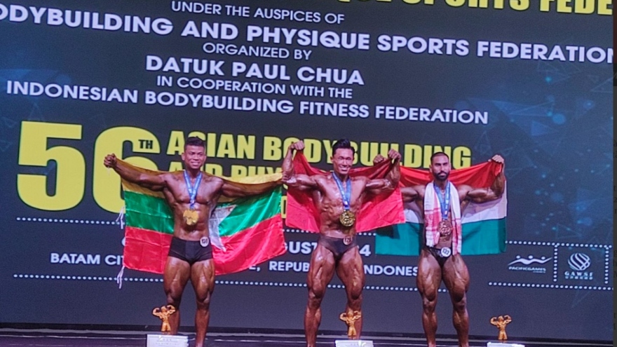 Vietnamese bodybuilders rank second in Asian tournament