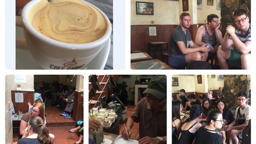 Hanoi’s egg coffee attracts foreign travellers 