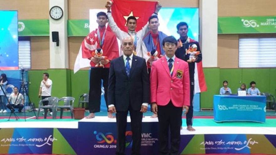 Ngoc Toan bags gold medal at Chungju World Martial Arts Mastership