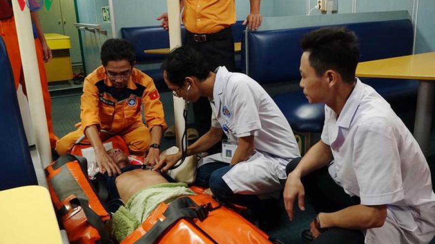 Fisherman rescued after suffering a suspected stroke at sea