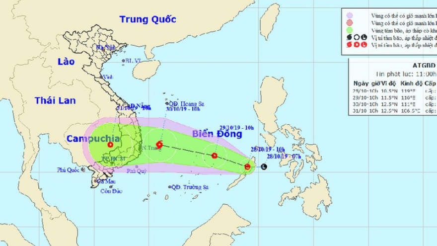 Tropical low-pressure system forms in East Sea