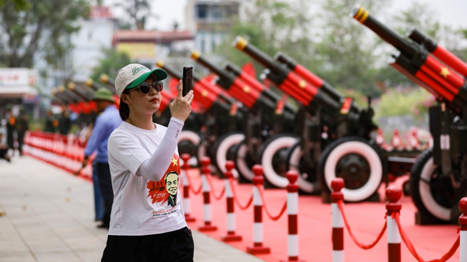 Cận cảnh dàn pháo lễ tham gia Lễ kỷ niệm 70 năm chiến thắng Điện Biên Phủ