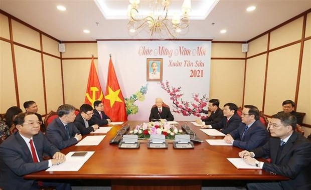 Top Vietnamese leader congratulates LPRP’s new Secretary General