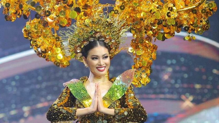 Ngoc Thao dazzles in national costume contest of Miss Grand International