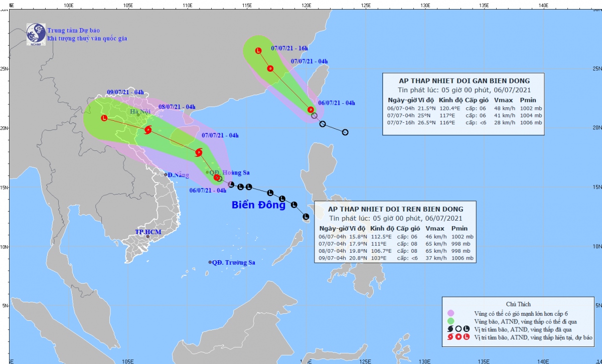 Tropical depressions start to form in East Sea, bring heavy rain to Vietnam