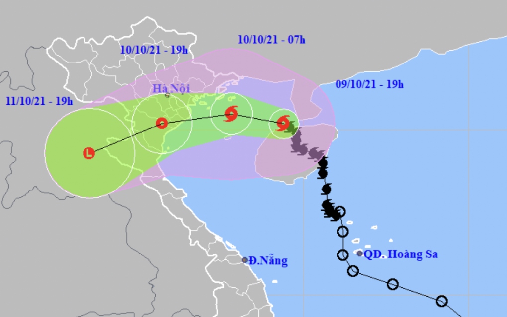 Lionrock weakens, heads to north-central Vietnam