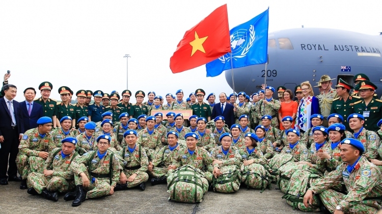 Vietnamese soldiers depart for UN peacekeeping missions