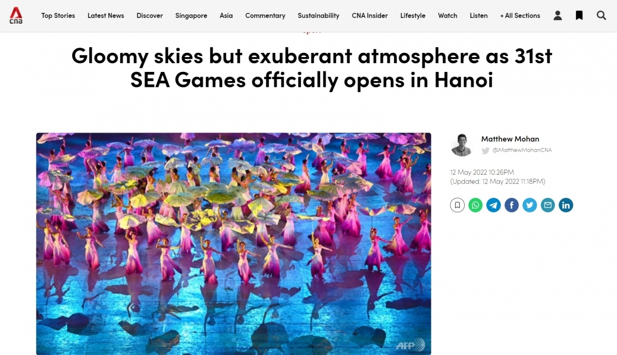 SEA Games 31 opening ceremony hits international headlines