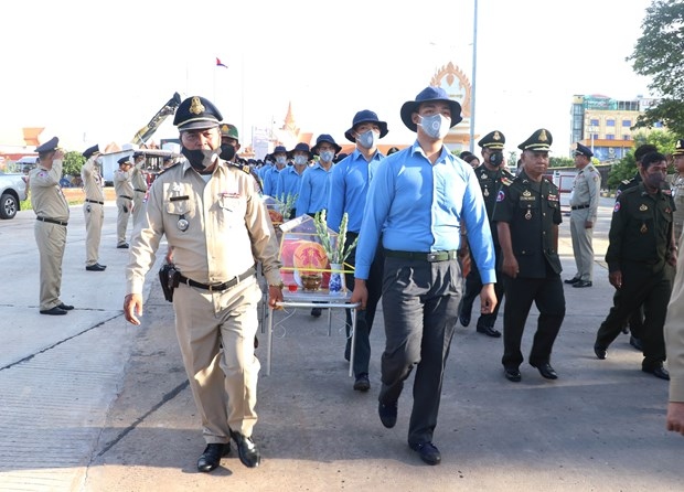 Re-burial service held for soldier remains repatriated from Cambodia