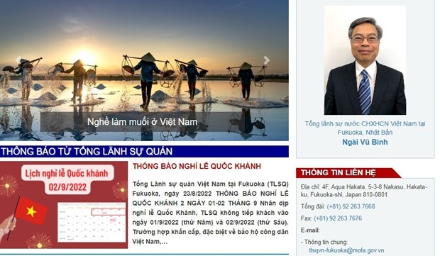 Consulate General of Vietnam in Fukuoka launches new website
