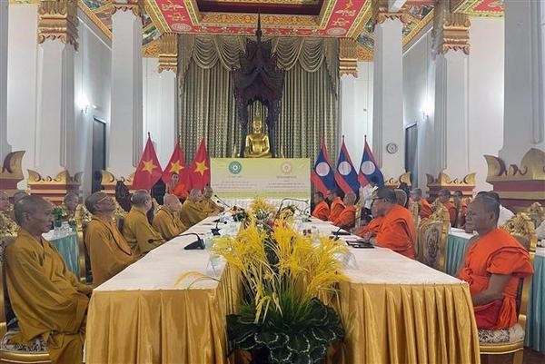 Buddhist Sanghas of Vietnam, Laos look to enhance cooperation