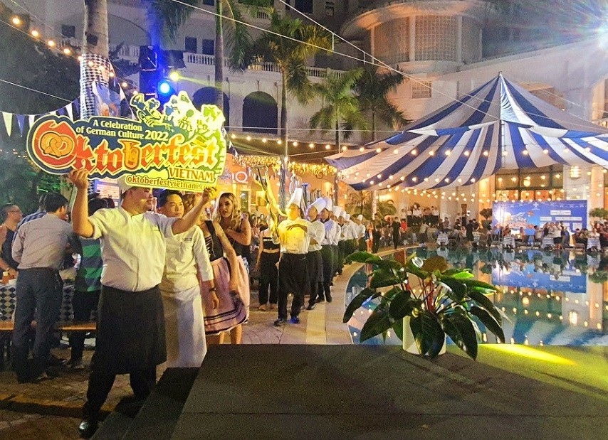 Traditional German beer festival recreated in Hanoi