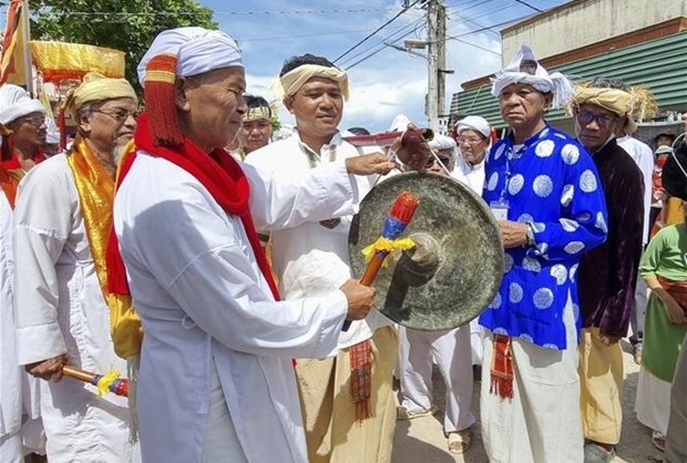 Cham Brahman people celebrates Kate festival