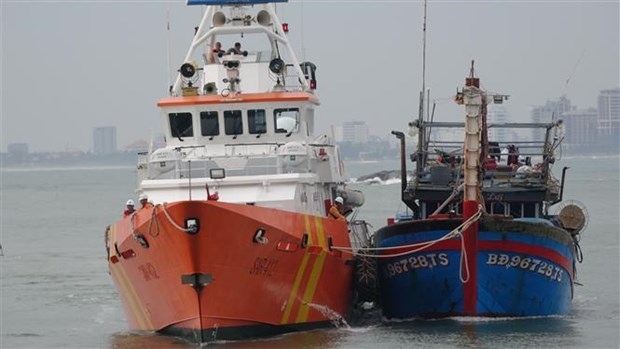 Fishing vessel in distress with 13 onboard brought ashore safely