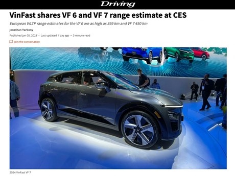 VinFast’s EVs grab international media’s attention at CES 2023