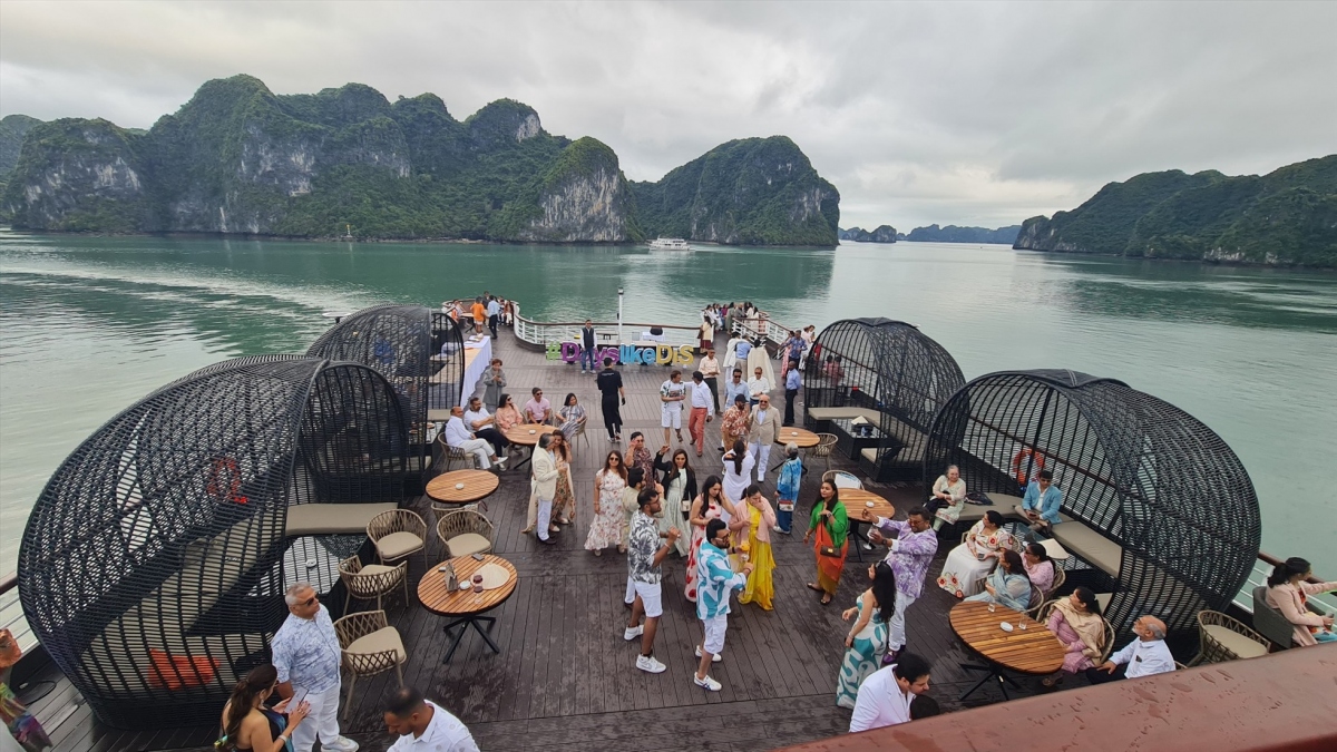 Ha Long Bay proves ideal wedding venue for Indian billionaire couple