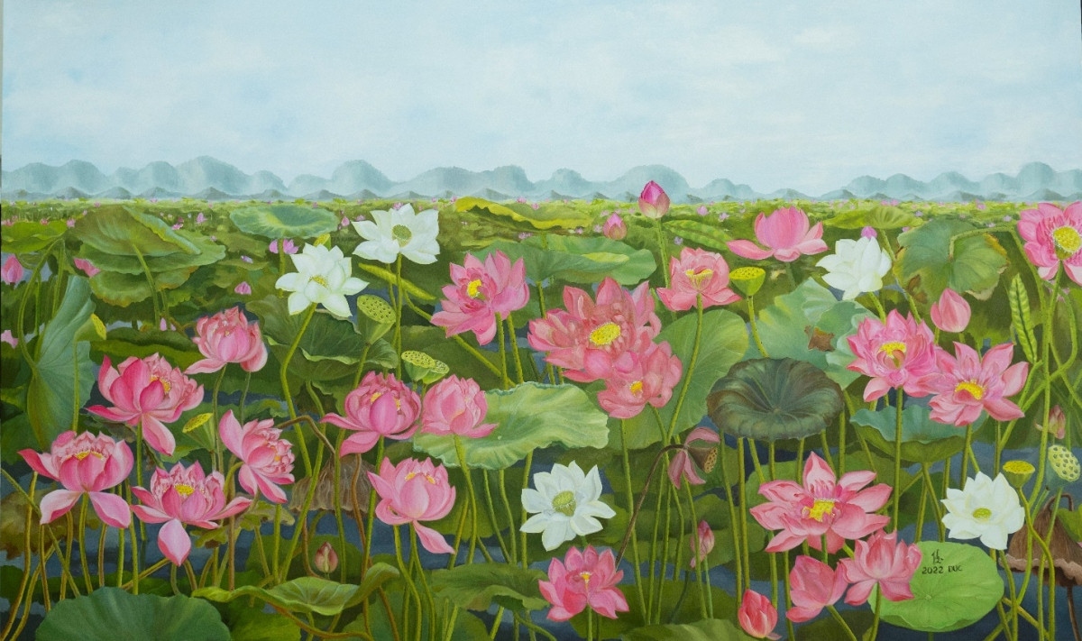 Hanoi to host painting exhibition featuring Vietnamese lotus flowers