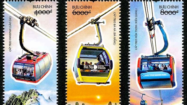 New stamp collection features Vietnamese cable cars