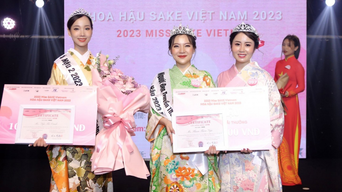 Three beauties to represent Vietnam at Miss Sake International 2023