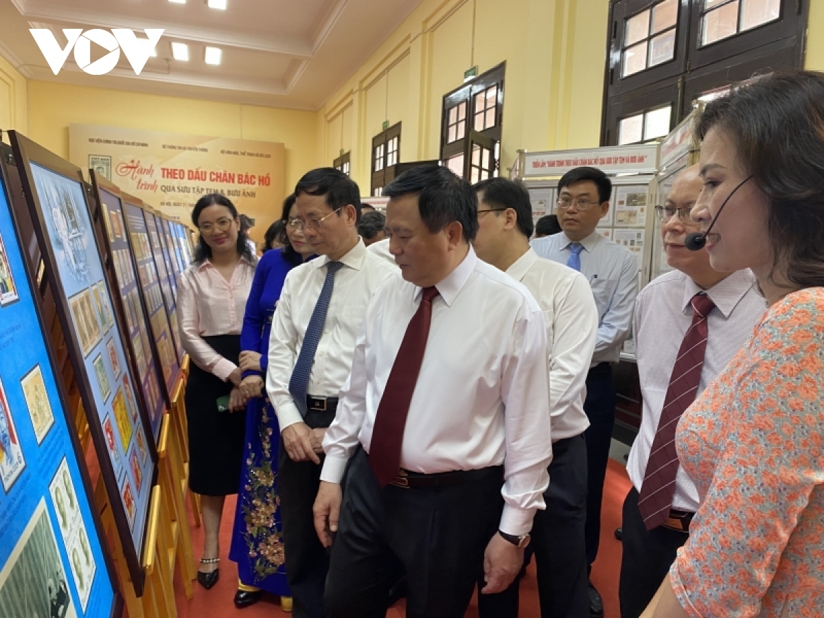 Exhibition on President Ho Chi Minh through stamps, postcards