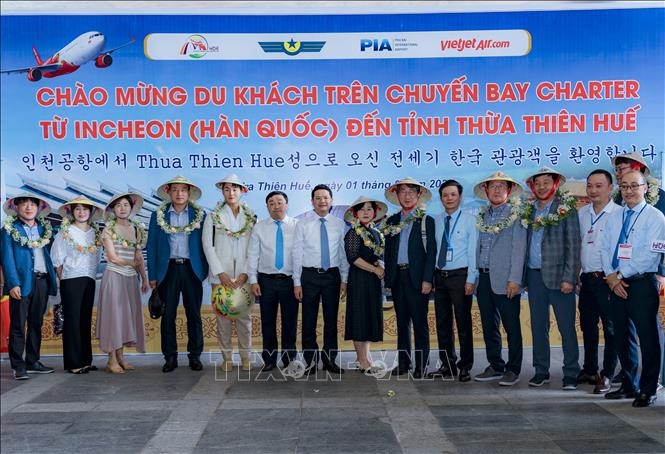 First flight from RoK to Phu Bai International Airport launched