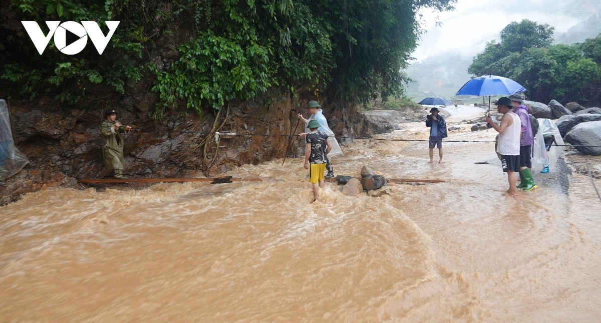 Vietnamese locality in northern highlands devastated by flashfloods and landslides