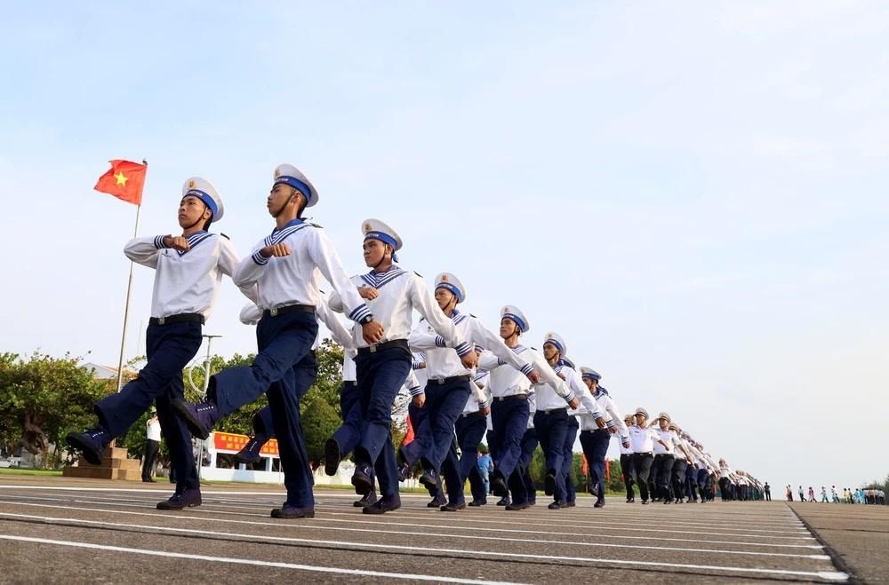 Military parade on Spratly archipelago on New Year’s Day