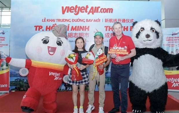 Vietjet inaugurates HCM City - Chengdu route