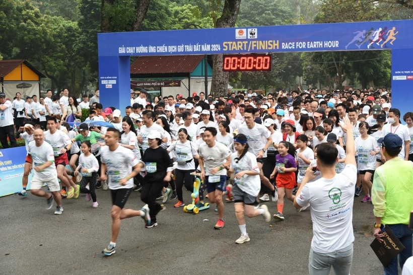 Nearly 1,500 people run in response to 2024 Earth Hour campaign