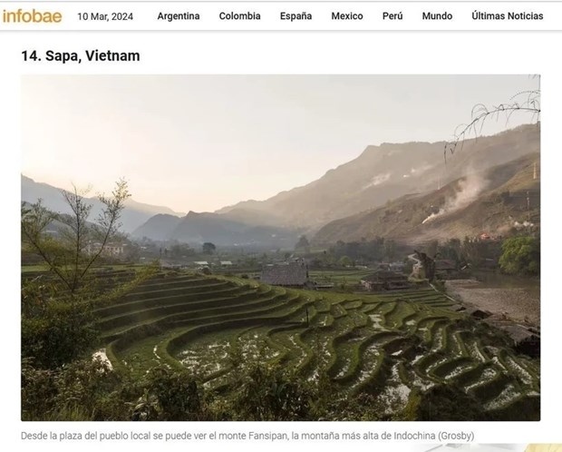 Argentine media highly values Sapa's beauty