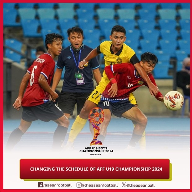 Football: AFF U19 championship 2024 rescheduled