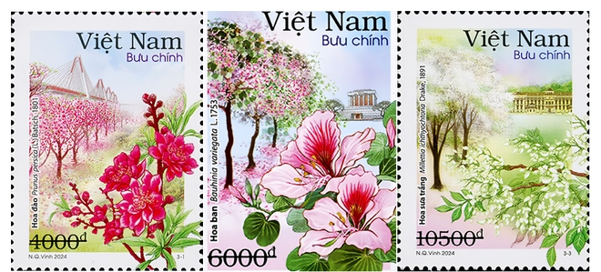 New stamp set features 12 flower seasons of Hanoi