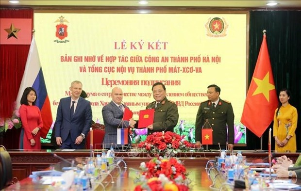 Hanoi, Moscow cooperate in transnational, high-tech crime prevention, control