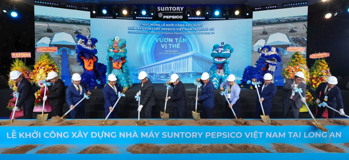 Construction on Suntory PepsiCo's largest factory in Asia begins
