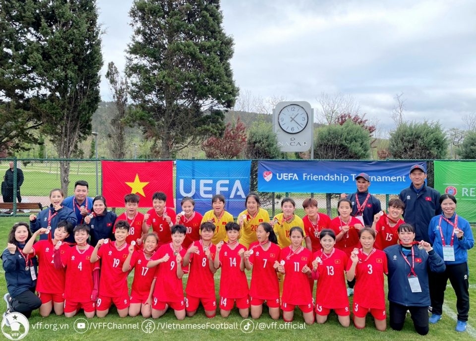 Vietnam’s U16 women team finish fifth at UEFA friendship tournament