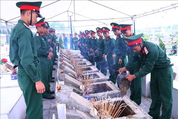 Remains of soldiers defending northern border reburied