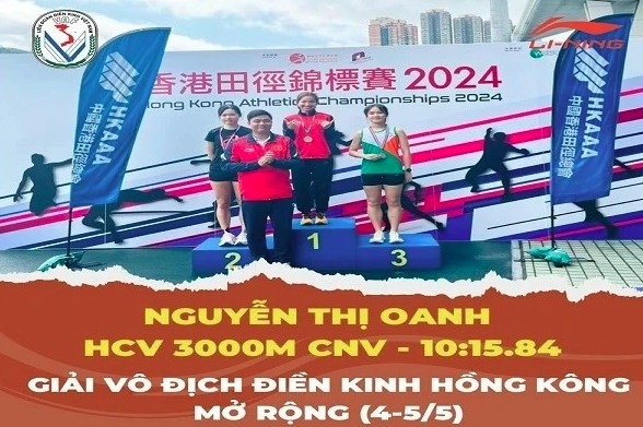 Vietnam wins three gold medals at Hong Kong Athletics Championship