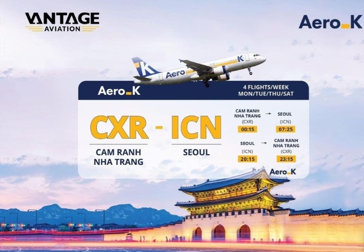 Aero-K to launch direct air service between Seoul and Khanh Hoa in late June