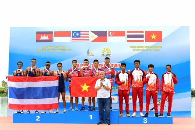 Vietnam top medal tally at SEA rowing championships