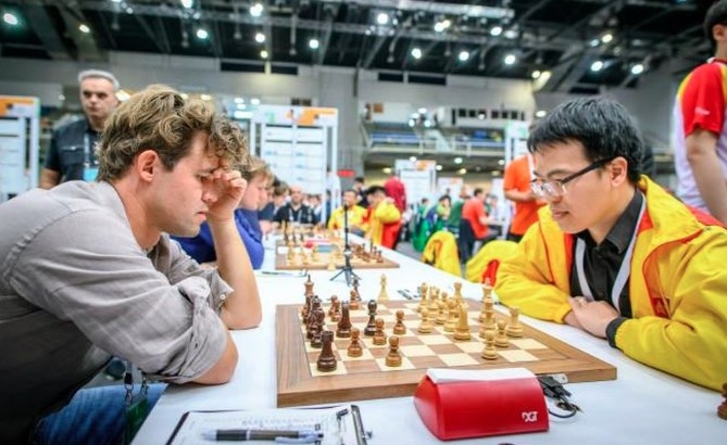 Quang Liem overwhelmed by Magnus Carlsen at Chess Olympiad 2024