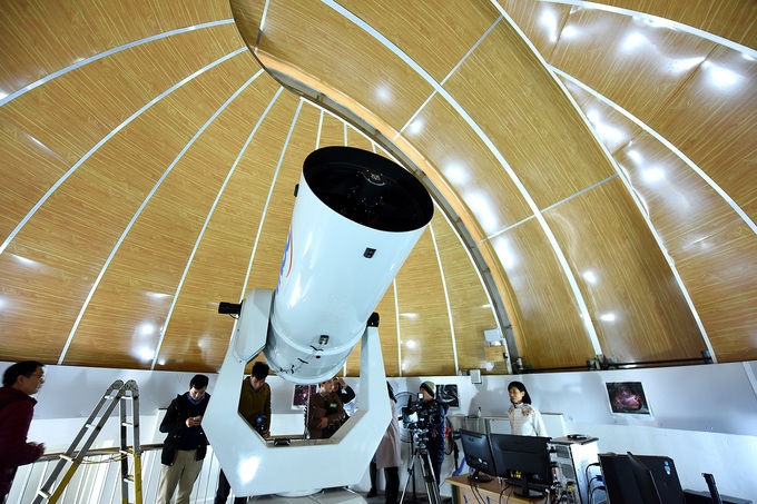 Interior view of the most modern observatory in the northern region